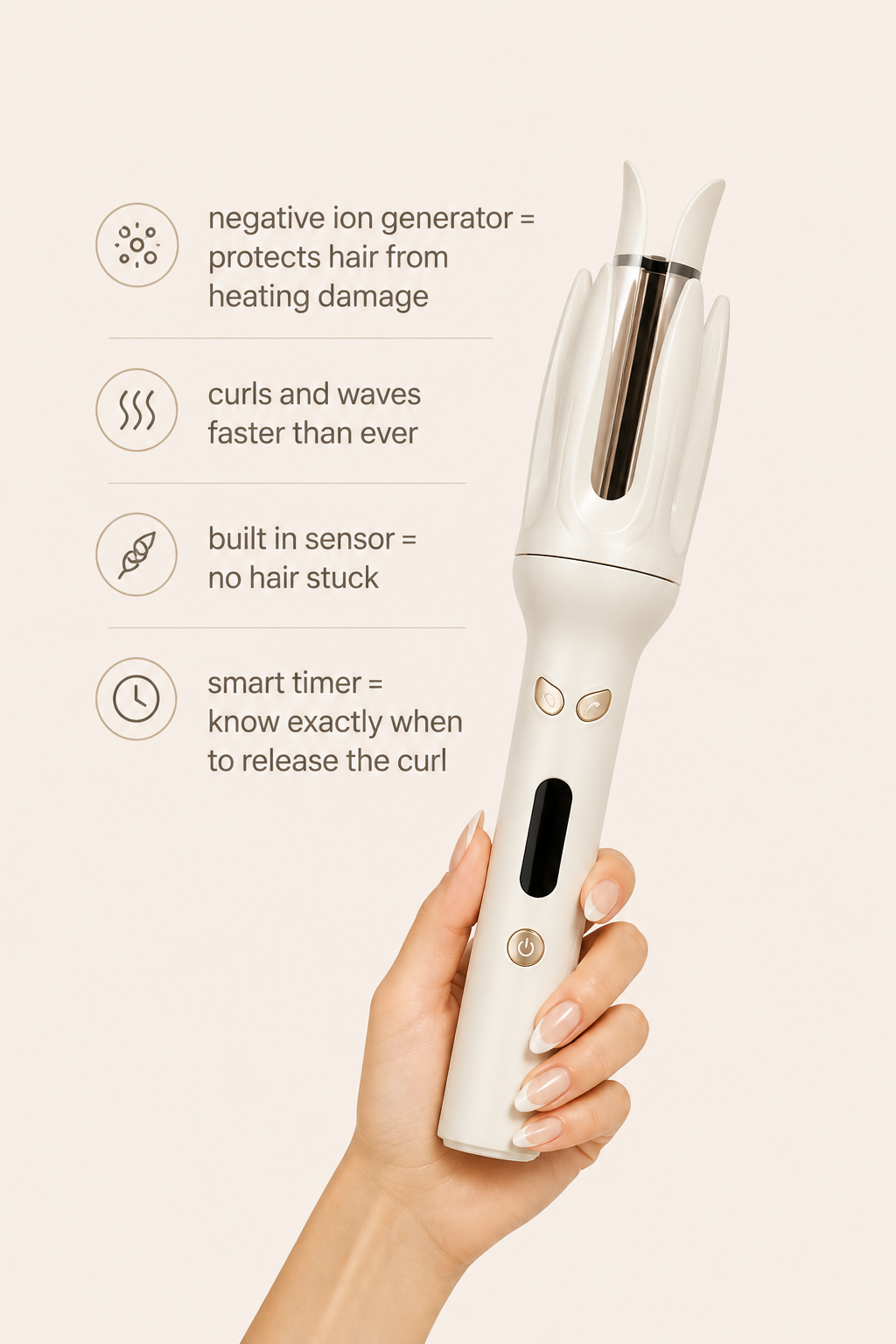 Swirly hair curler